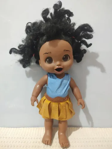Boneca Baby Alive Morena Faz Xixi Cotiplás - 30cm