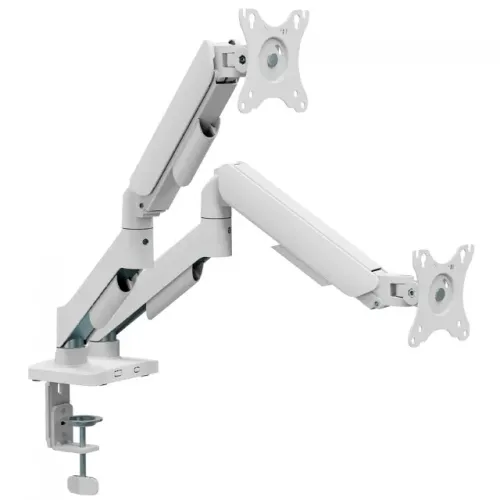 Suporte de Mesa 2 Monitores 17 a 32 pol. Bluecase Ergo Flexy Branco
