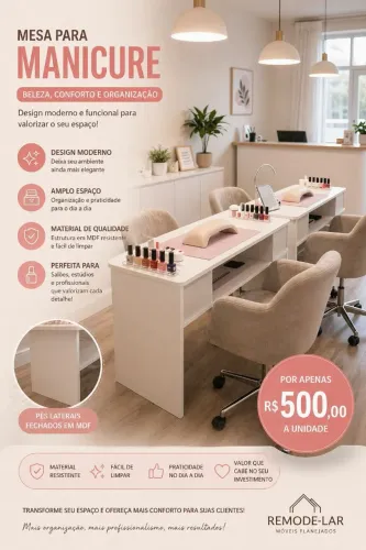 Móveis para manicure 