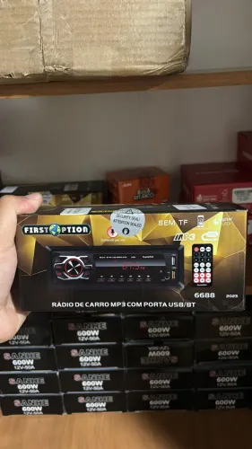 Aparelho de som para carro e caixa de som