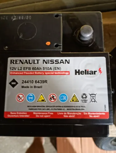 Bateria Heliar Renault Nissan 60ah L2