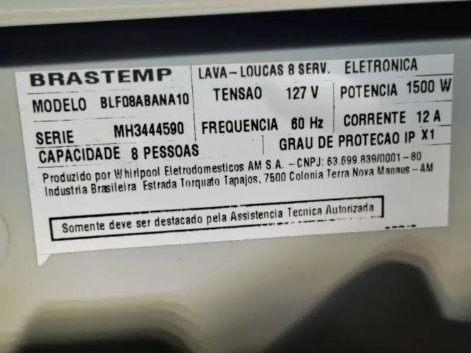 Louças Brastemp Ative! 8 Serviços (modelo BLF08