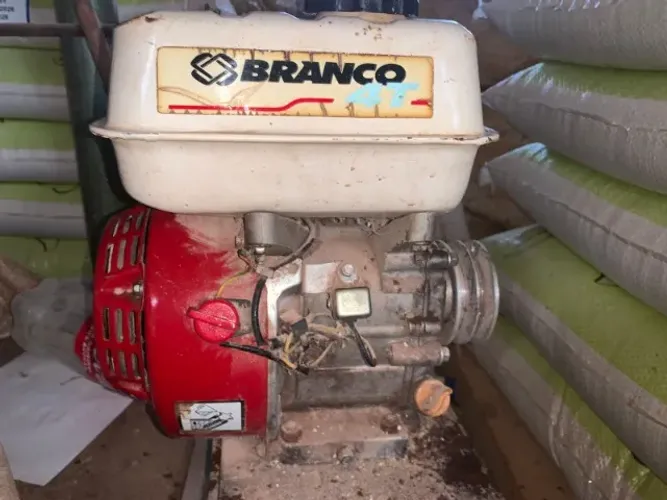 ? Motor Branco 6.5HP 4 Tempos - Ótimo Estado!