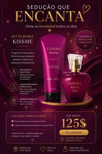 Kit creme e perfume