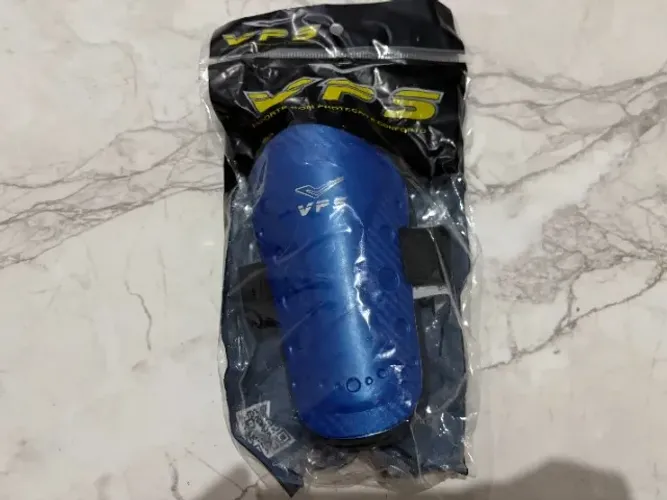 Caneleira de Futebol VPS Azul com Proteção - Nova Lacrada