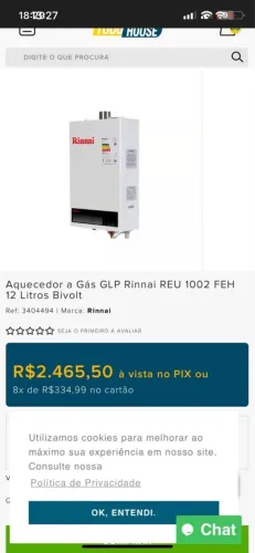 Aquecedor para Banheira