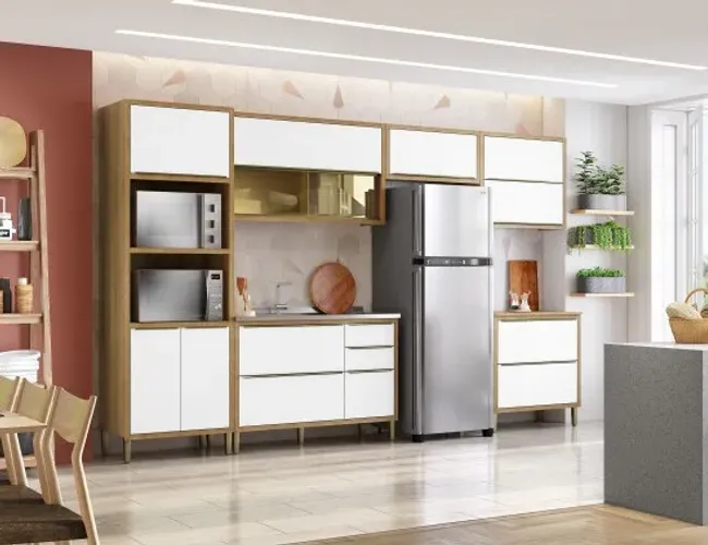 Armário de Cozinha Completa Paola 2 Gavetas -SUPER OFERTA!