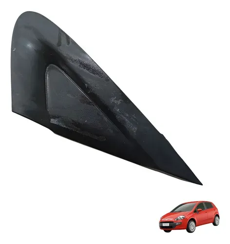 Moldura Acabamento Retrovisor Esquerdo Punto 2013 2014 Preto