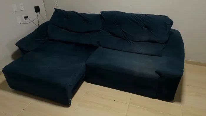 Vendo sofá 4 lugares retrátil e rack
