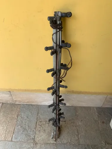 Haste de cerca elétrica com suporte dê fio