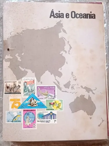 Coleção Selos De Todo Mundo Fascículos CompletoS Asia Oceania