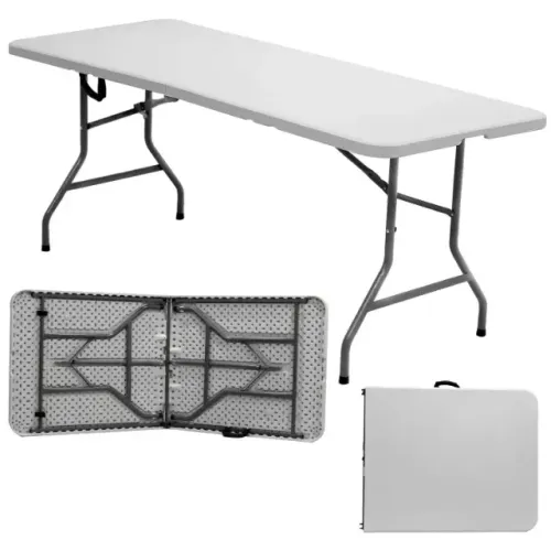 Mesa Dobrável Portátil Vira Maleta 1.80m Camping Praia - E034850