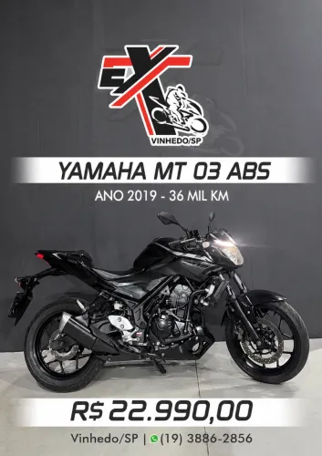 MT 03 ABS 2019 KM BAIXO
