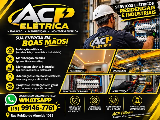 Eletricista residencial e industrial