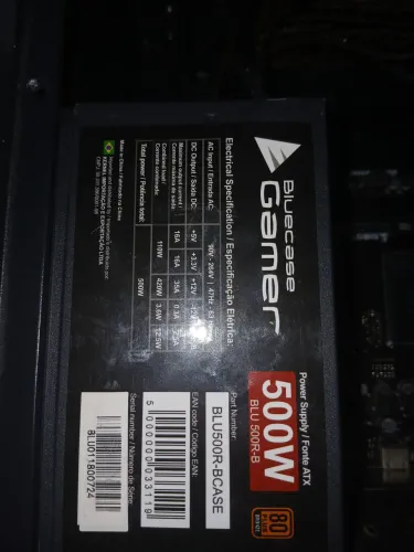 Fonte 500w conserto ou sucata