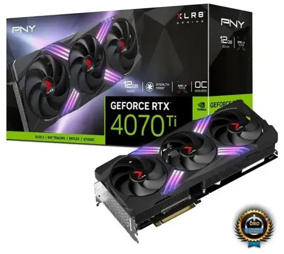 Placa de video Rtx 4070ti pny 12 gb semi nova