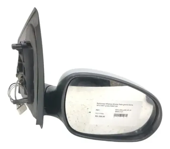 Retrovisor Eletrico Direito Palio Grand Siena 2012 2021 Prata 03647100