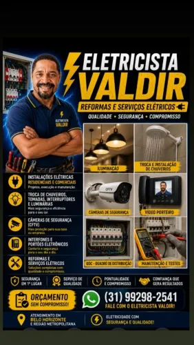 Eletricista instalador predial/ encanador