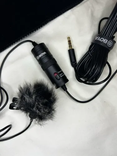 MICROFONE DE LAPELA BOYA BY-M1 - NUNCA USADO!