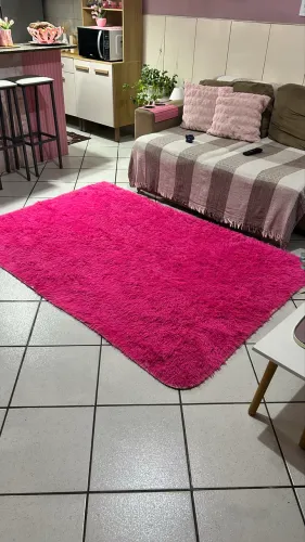 Vendo tapete grande rosa