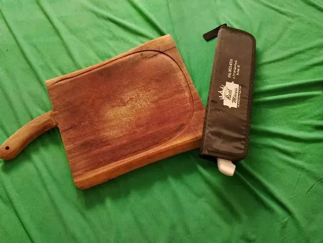 Tabua rústica cortar carne 
