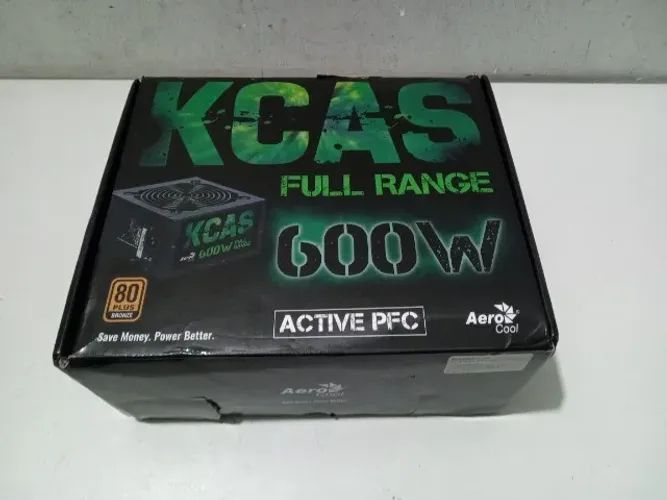 Fonte Aeorcool Kcas 600 Real 80 plus bronze