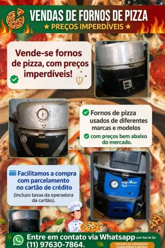 Forno de pizza a partir de 1.000