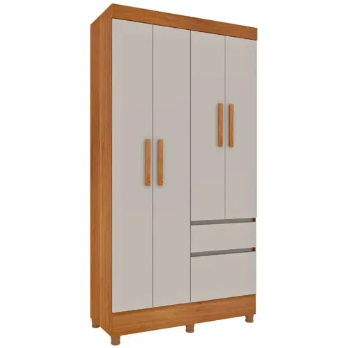 Guarda Roupa Oregon Solteiro 4 Portas 2 Gavetas Tcil_ entrega rapida 
