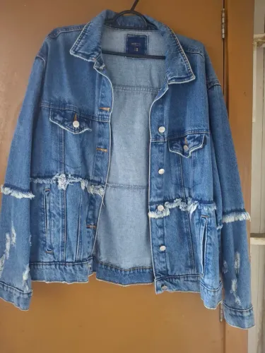 Jaqueta jeans tamanho G Bluesteel