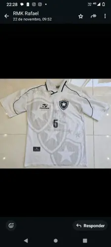 Camisa Botafogo Topper 1999 branca , G ! 