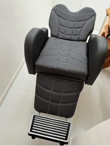 Cadeira salão barbearia  maquiagem reclinável máquina