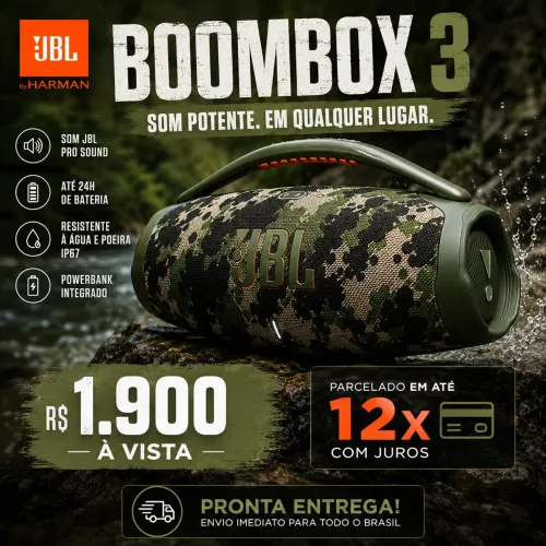 JBL BoomBox 3 Camuflada (Lacrada)