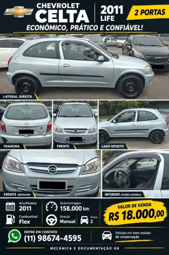 Chevrolet Celta Life/ LS 1.0 MPFI 8V Flexpower 3P 2011