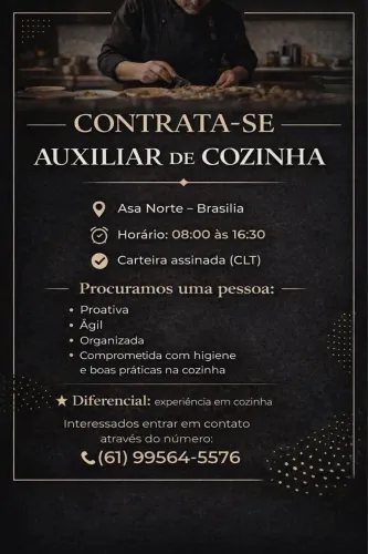 Interessados favor enviar o currículo ao número do anúncio