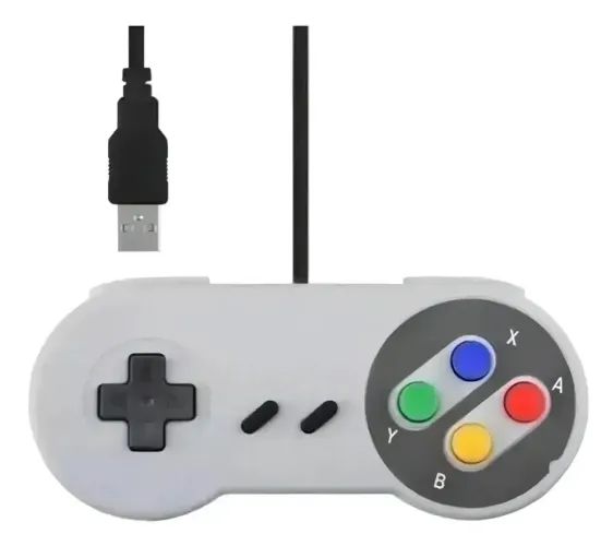 Controle Retro Snes cabo USB 
