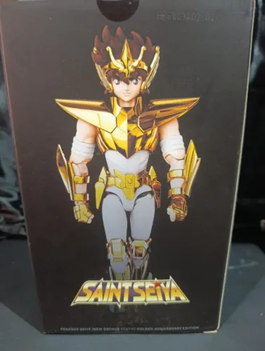 Seiya com Armadura de ouro - Blokees - Original e Lacrado