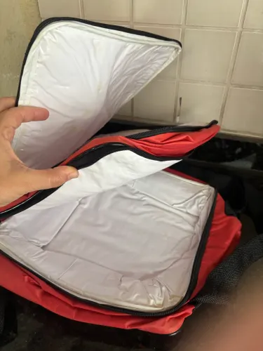Bolsa térmica/cooler com duas divisórias