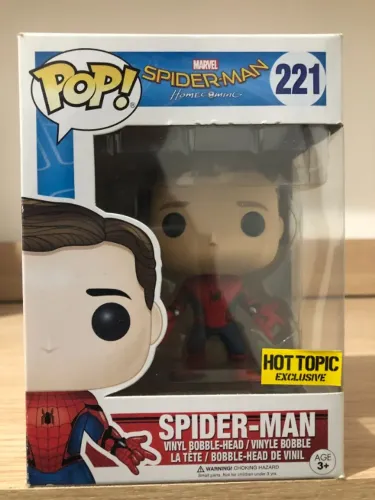 Funko Pop Spider-man Homem-aranha Hot Topic Marvel Spider-Man Homecoming 221