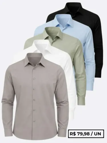compre camisas slim masculinas no atacado-direto da fabrica