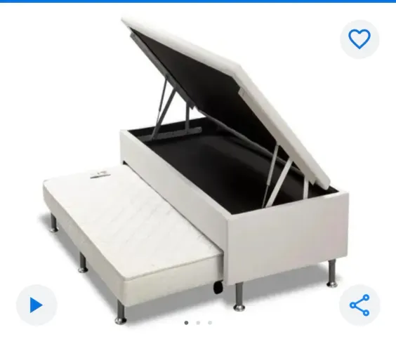 Cama box baú com auxiliar - 10 meses de uso