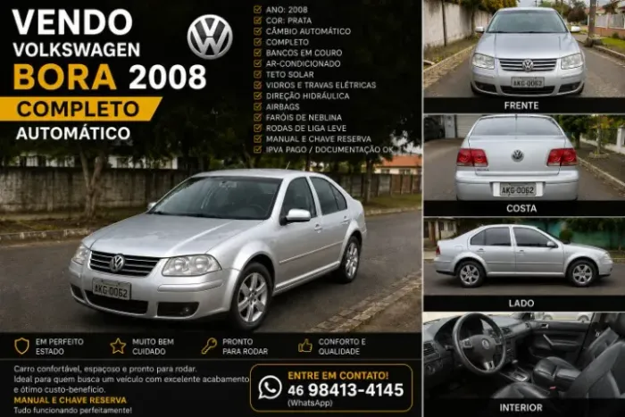 Volkswagen Bora 2.0/ 2.0 Flex 8V Aut. 2009