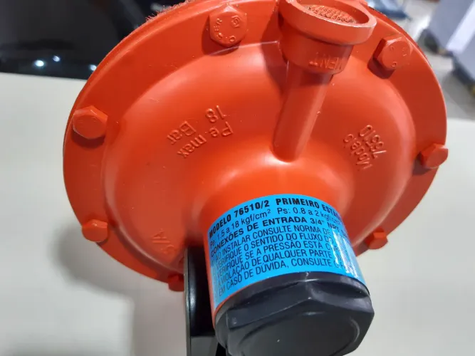 Regulador gás industrial Aliança Vermelho 50 kg/h - 76510/02 Alta Pressão