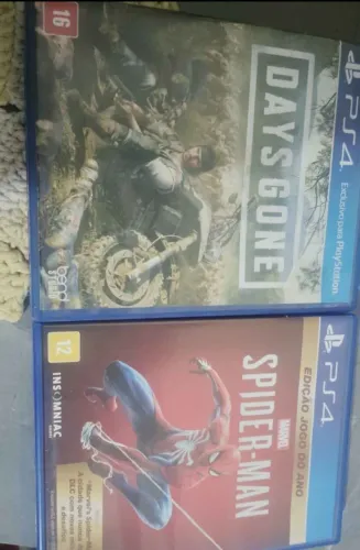 Jogos de ps4 homem Aranha 80, Days gone 70