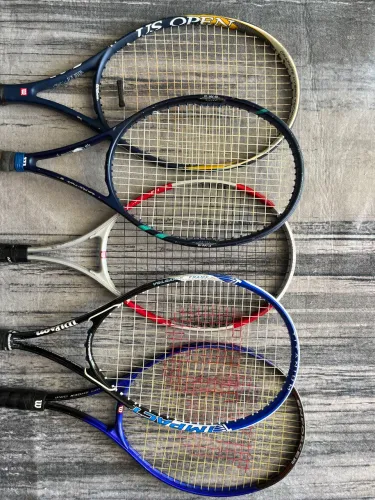 Lote com 5 Raquetes de Tênis Wilson Originais - R$ 600