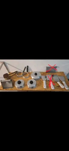KIT UTENSÍLIOS PARA HAMBURGUERIA OU RESTAURANTE 