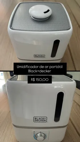 Umidificador de ar portátil Black + Decker