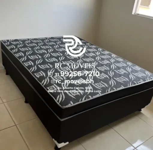 Cama Box Casal OrthoBox com Colchão D33 1,38x1,88 Direto da Fábrica