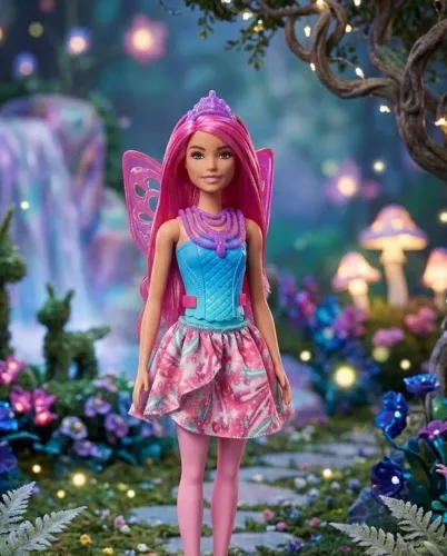 Boneca Barbie Dreamtopia Fada Fantasia Rosa Da Mattel