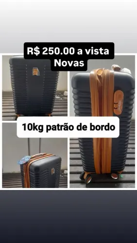 Mala de 10kg padrão de bordo novas