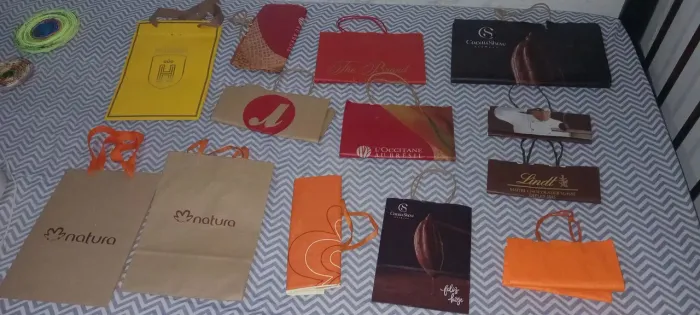Sacolas de marcas variadas